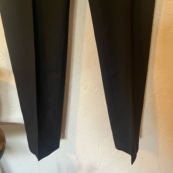 NILI LOTAN BLACK TROUSER PANTS VIRGIN WOOL - Picture 2 of 7